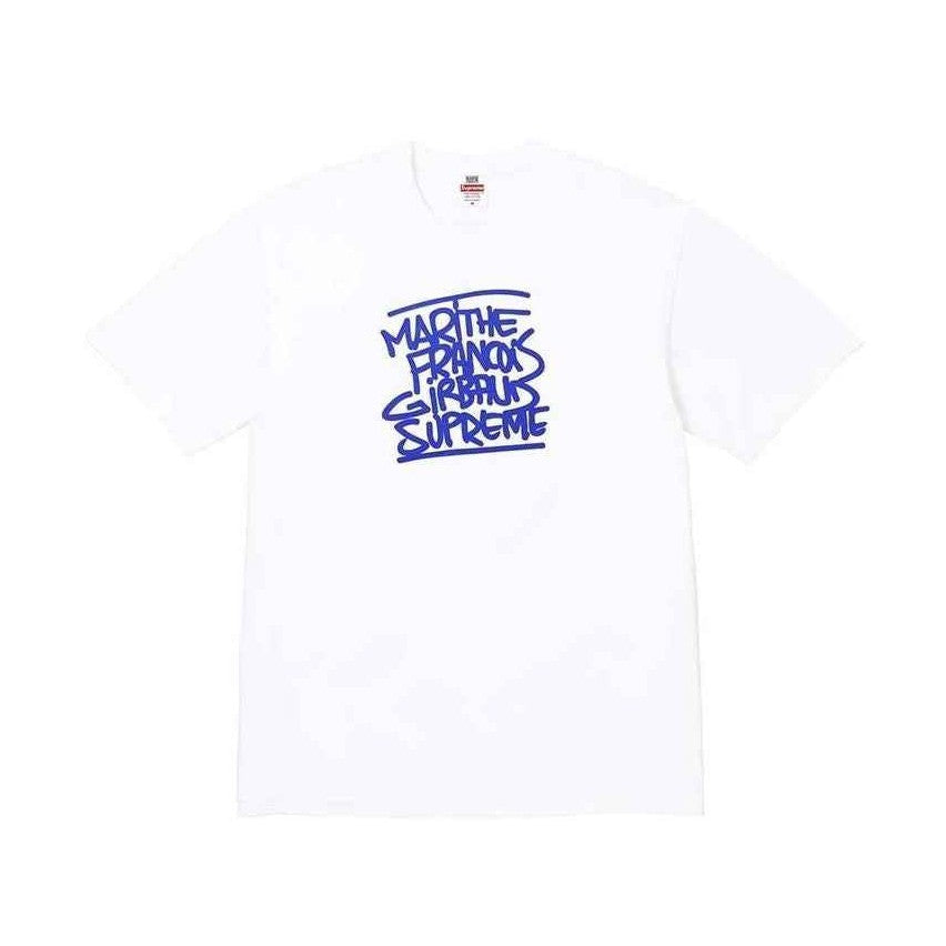 Supreme xOver Marithé + François Girbaud  - 塗鴉 logo Tee (白色)