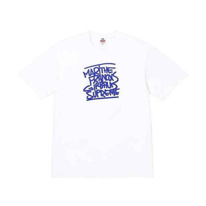 Supreme xOver Marithé + François Girbaud  - 塗鴉 logo Tee (白色)