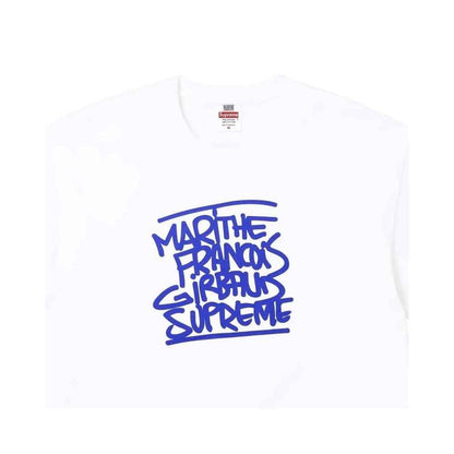 Supreme xOver Marithé + François Girbaud  - 塗鴉 logo Tee (白色)