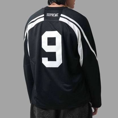 Supreme xOver Misfits - 拼接 冰球球衣 (黑色)