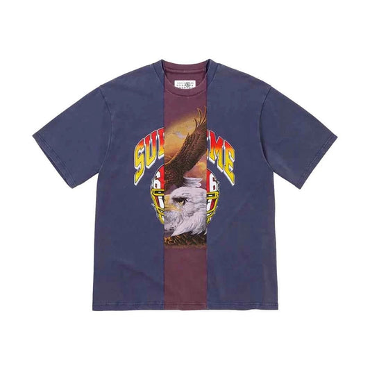 Supreme xOver MM6 Maison Margiela - SPLIT GRAPHIC TOP Tee (藍色)