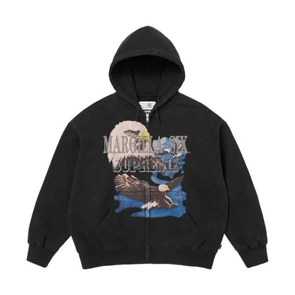 Supreme xOver MM6 Maison Margiela - 老鷹拉鍊連帽外套