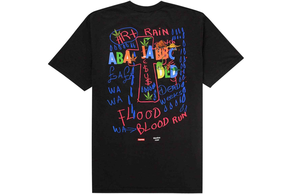 Supreme xOver Martine Rose - Lee Scratch Perry Tee (黑色)