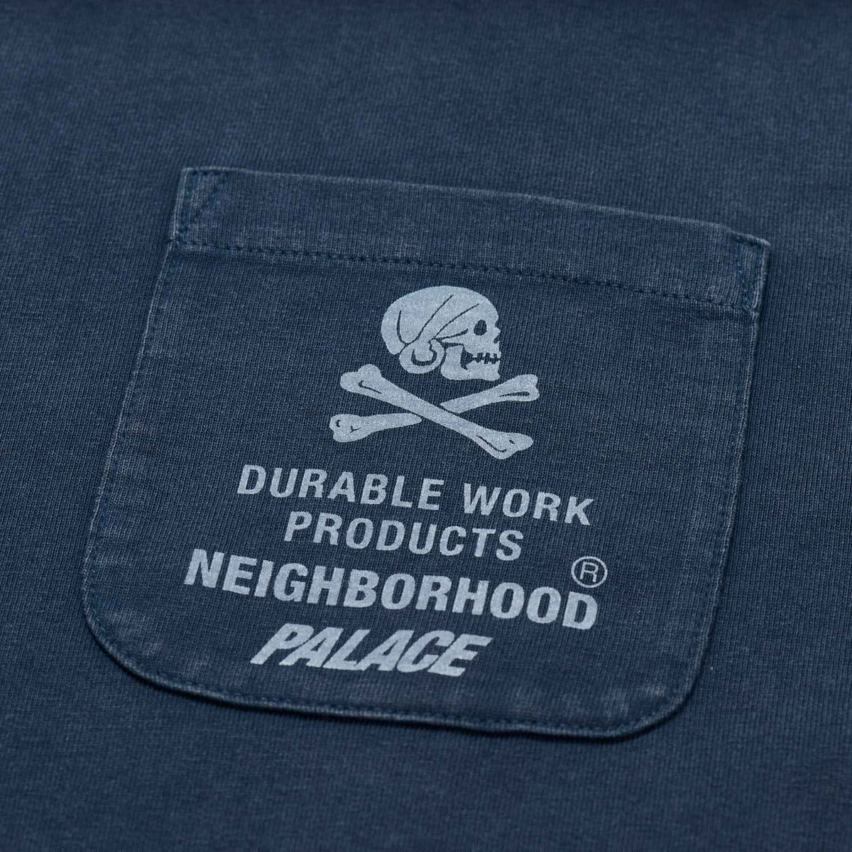 PALACE xOver NEIGHBORHOOD - Pocket Tee (深藍色)