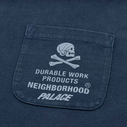 PALACE xOver NEIGHBORHOOD - Pocket Tee (深藍色)