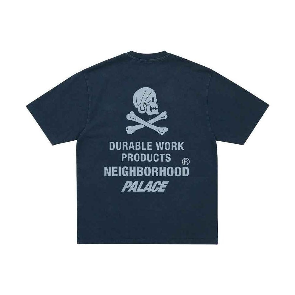 PALACE xOver NEIGHBORHOOD - Pocket Tee (深藍色)