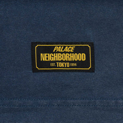 PALACE xOver NEIGHBORHOOD - Pocket Tee (深藍色)