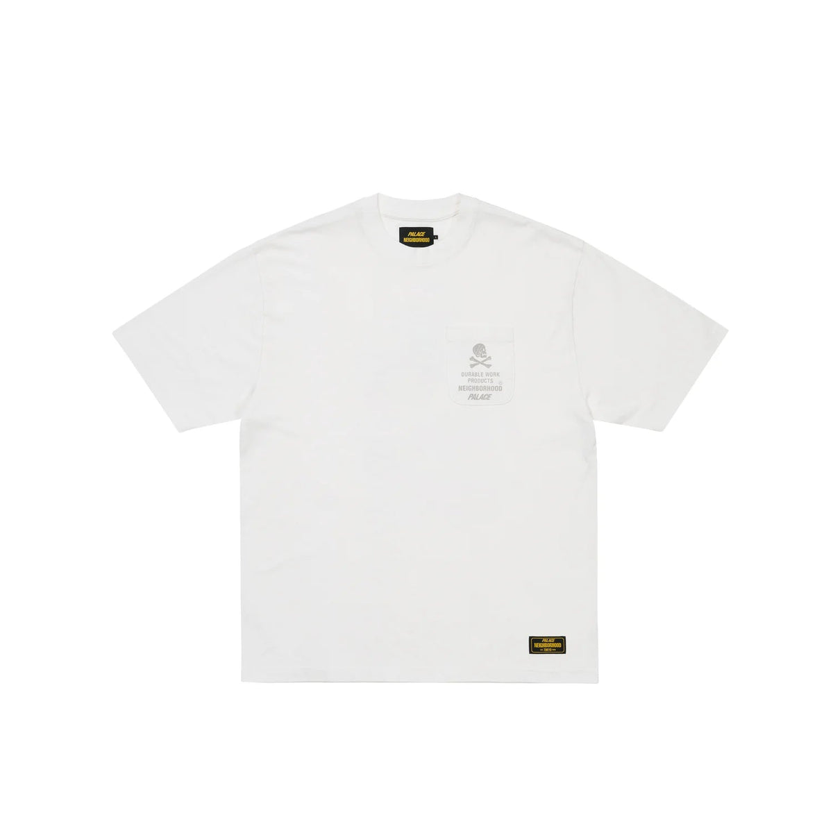 PALACE xOver NEIGHBORHOOD - Pocket Tee (白色)