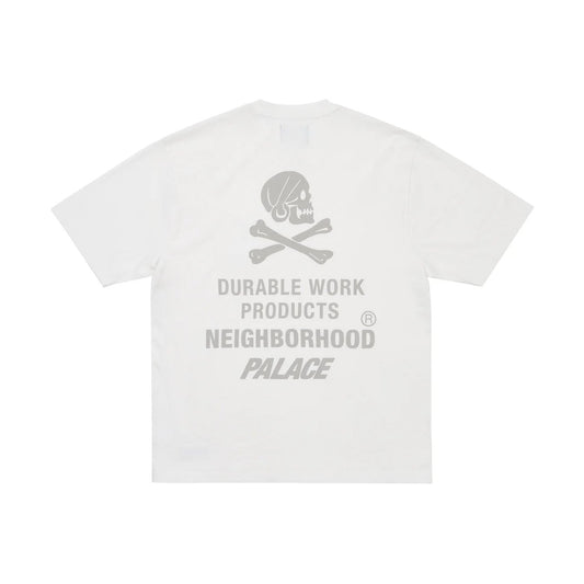 PALACE xOver NEIGHBORHOOD - Pocket Tee (白色)