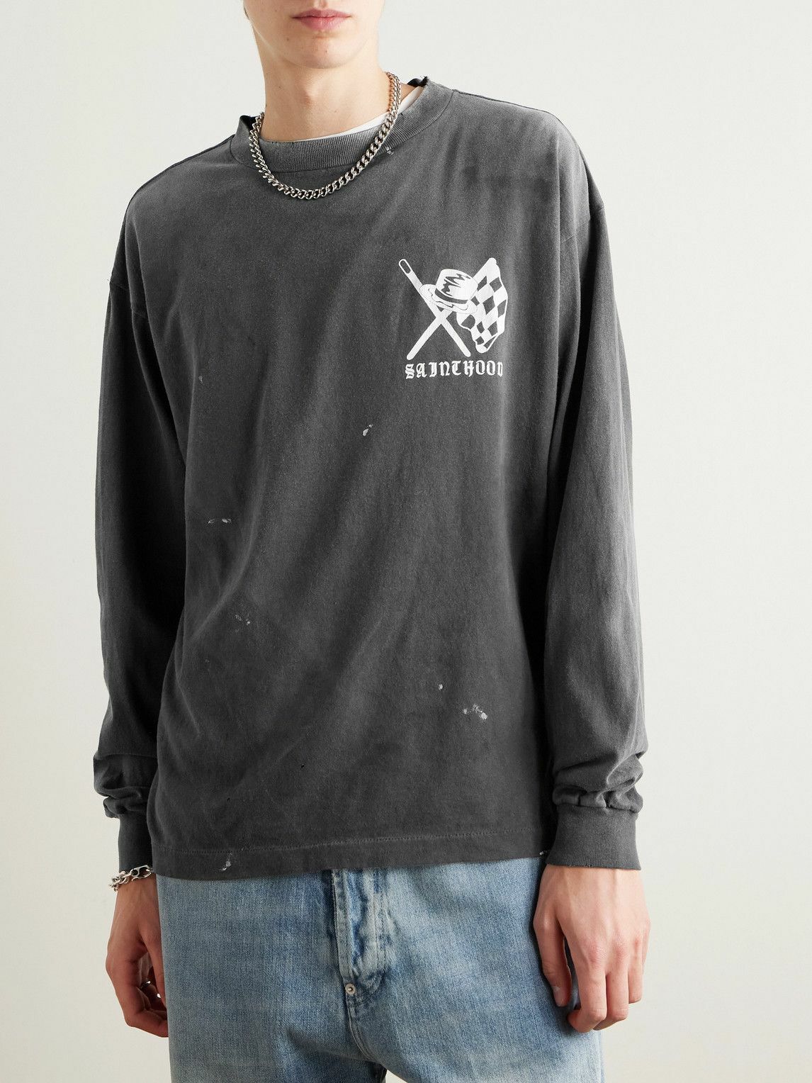 Saint Mxxxxxx xOver NEIGHBORHOOD - STHD Speed Kills 長袖Tee