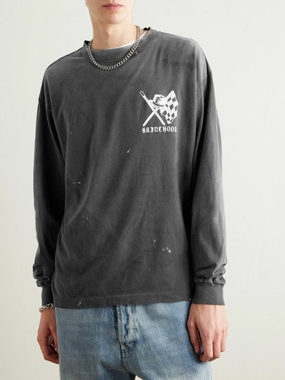 Saint Mxxxxxx xOver NEIGHBORHOOD - STHD Speed Kills 長袖Tee