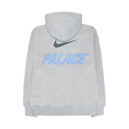PALACE xOver Nike - Font Swoosh Hood 連帽衣 (淺灰色)