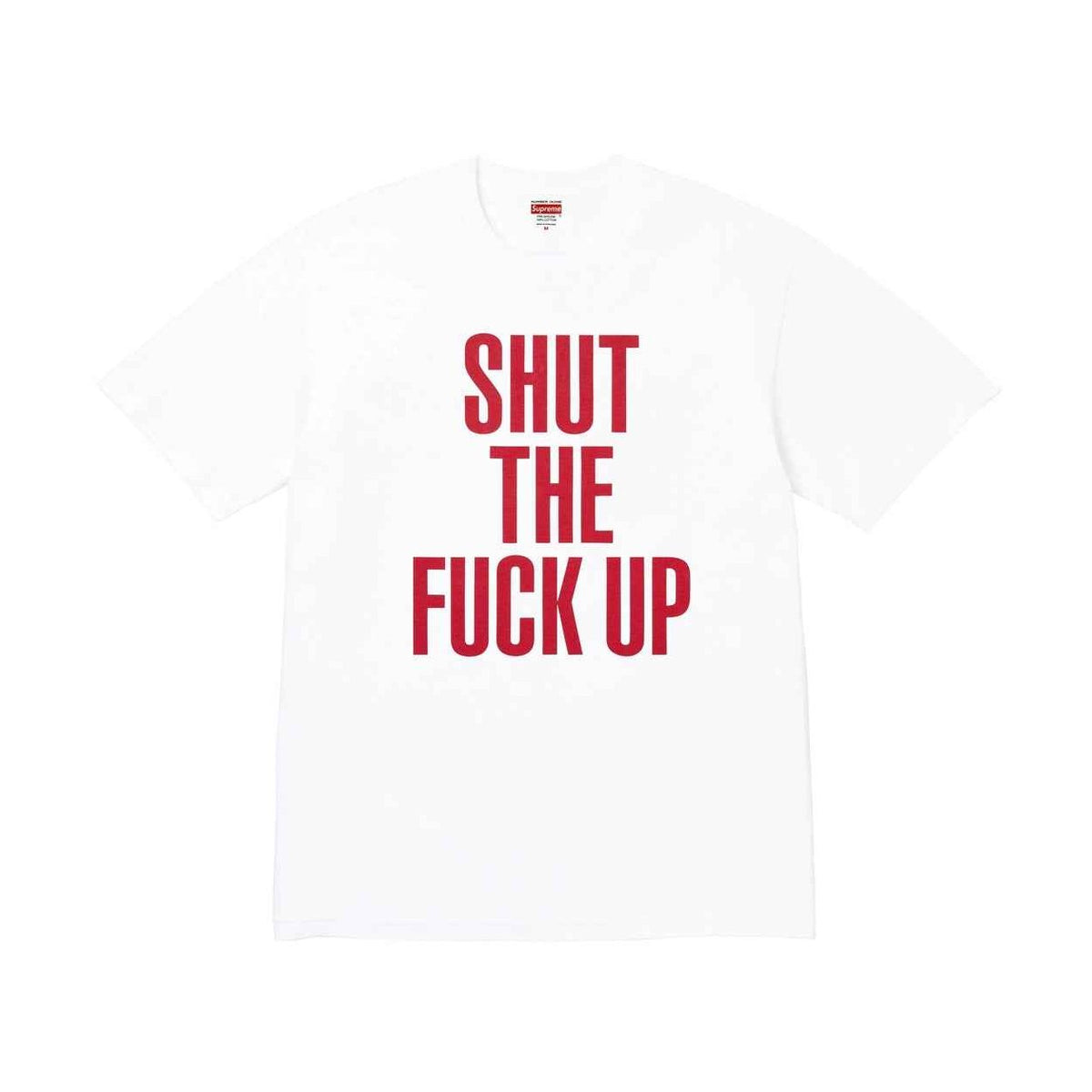 Supreme xOver Number (N)ine - Shut Up Tee (白色)