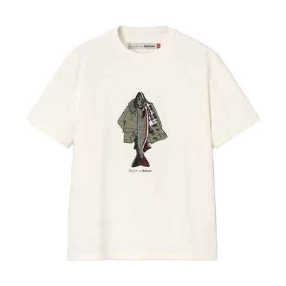 Barbour xOver Paul Smith - 釣魚夾克 短袖Tee (藍色)