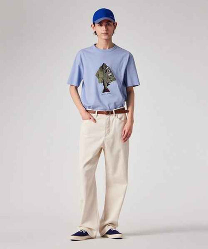 Barbour xOver Paul Smith - 釣魚夾克 短袖Tee (藍色)