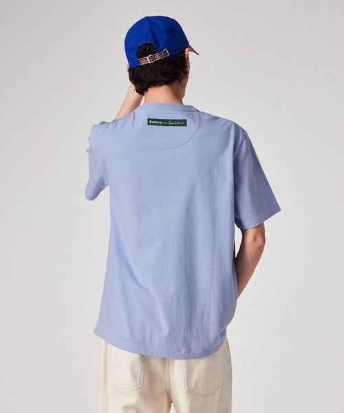Barbour xOver Paul Smith - 釣魚夾克 短袖Tee (藍色)