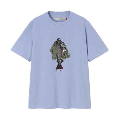 Barbour xOver Paul Smith - 釣魚夾克 短袖Tee (藍色)