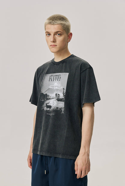 Kith xOver South2 West8 xOver Columbia - 三方聯名Landscape 短袖Tee
