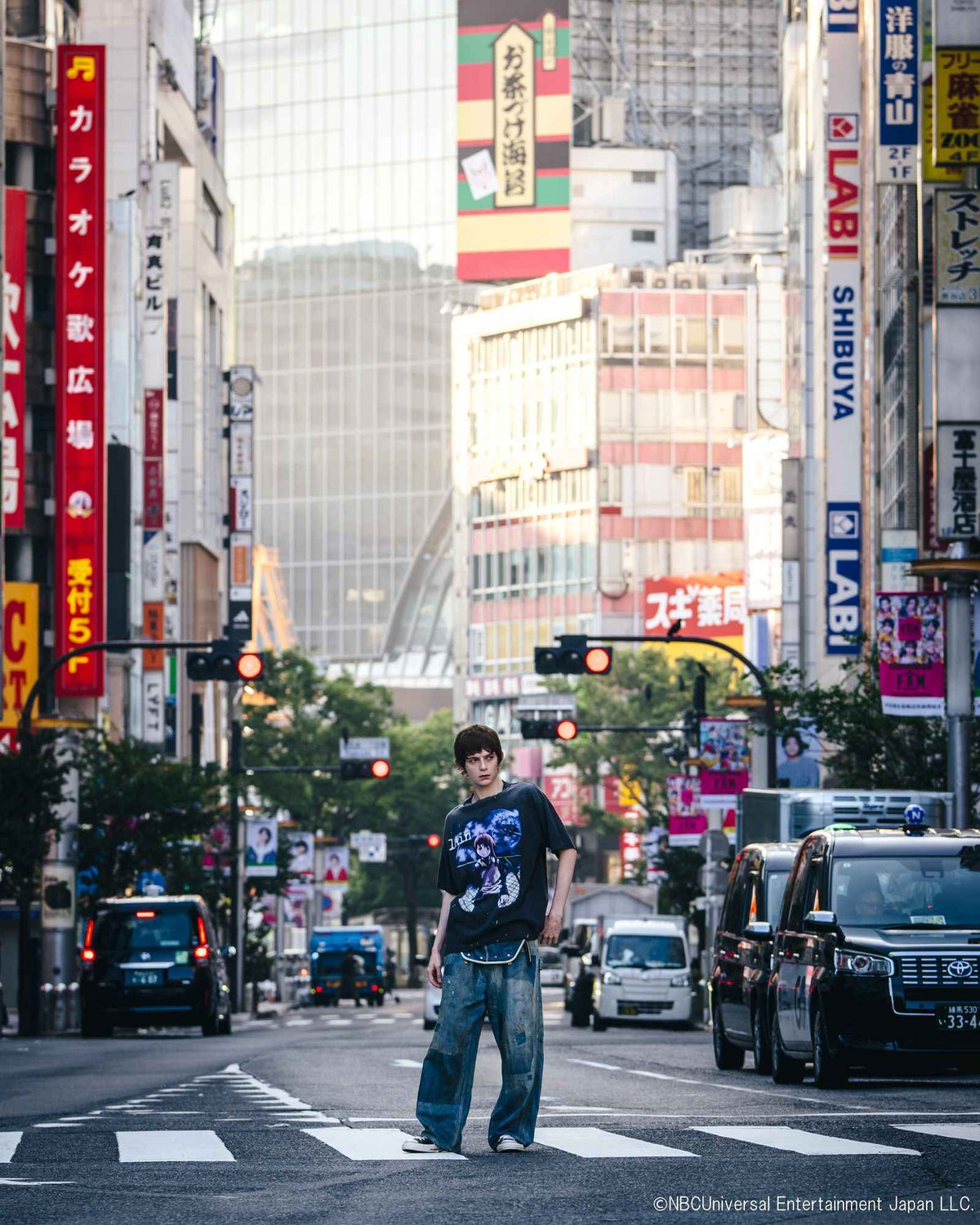 Saint Mxxxxxx xOver Serial Experiments Lain xOver GEEKS RULE- 水洗仿舊圖案印花 Tee