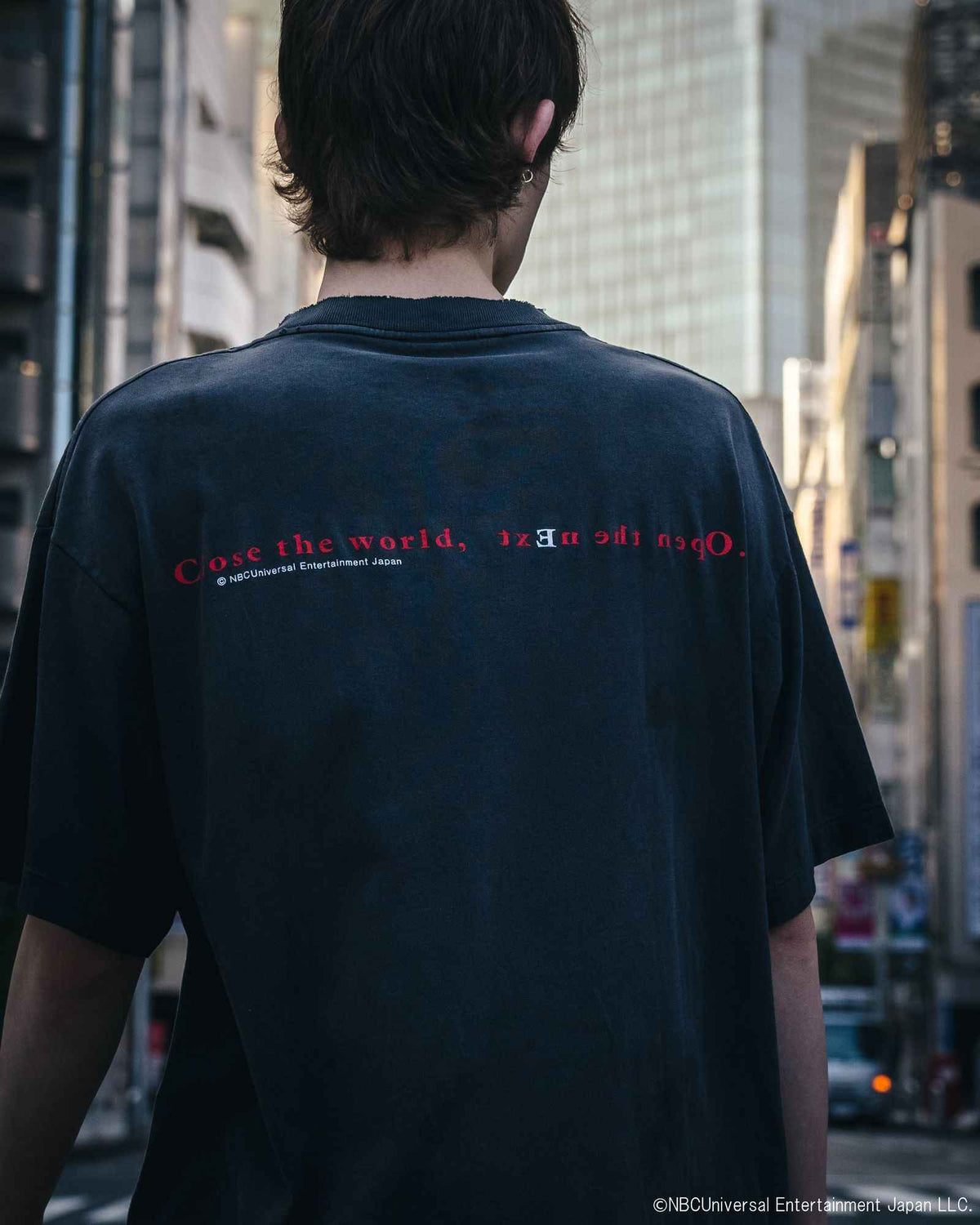 Saint Mxxxxxx xOver Serial Experiments Lain xOver GEEKS RULE- 水洗仿舊圖案印花 Tee