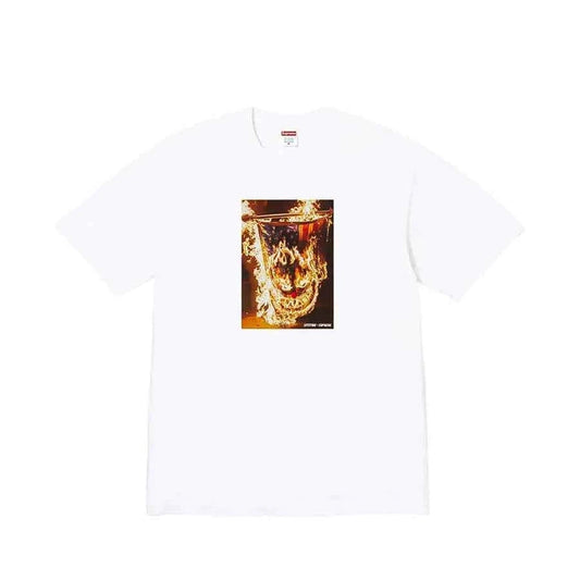 Supreme xOver Spitfire - Flag 短袖Tee (白色)