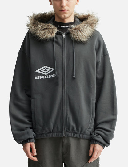 Umbro xOver Slam Jam - 毛絨帶面罩連帽外套