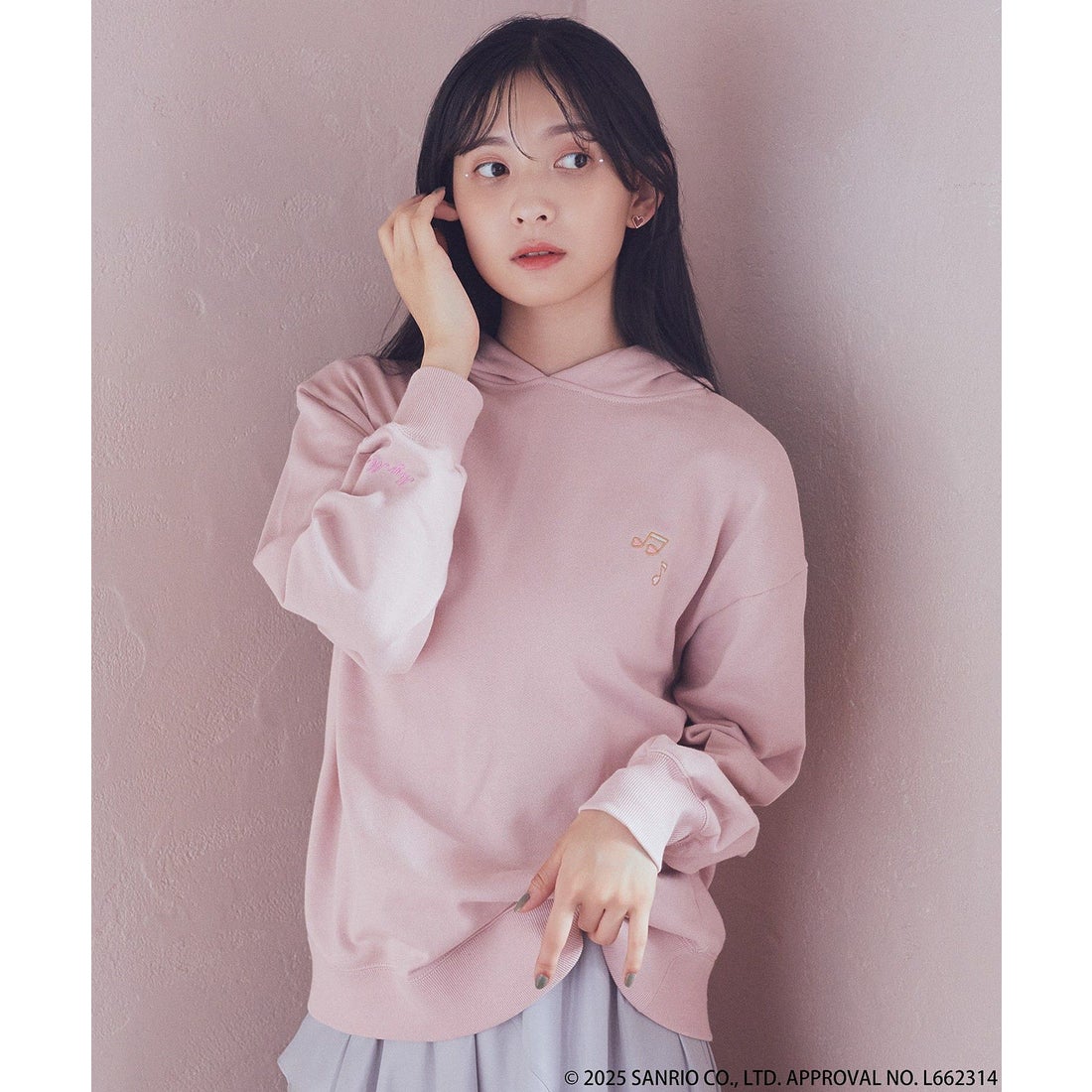 earth music&ecology xOver 三麗鷗 - 庫洛米 耳朵連帽衫
