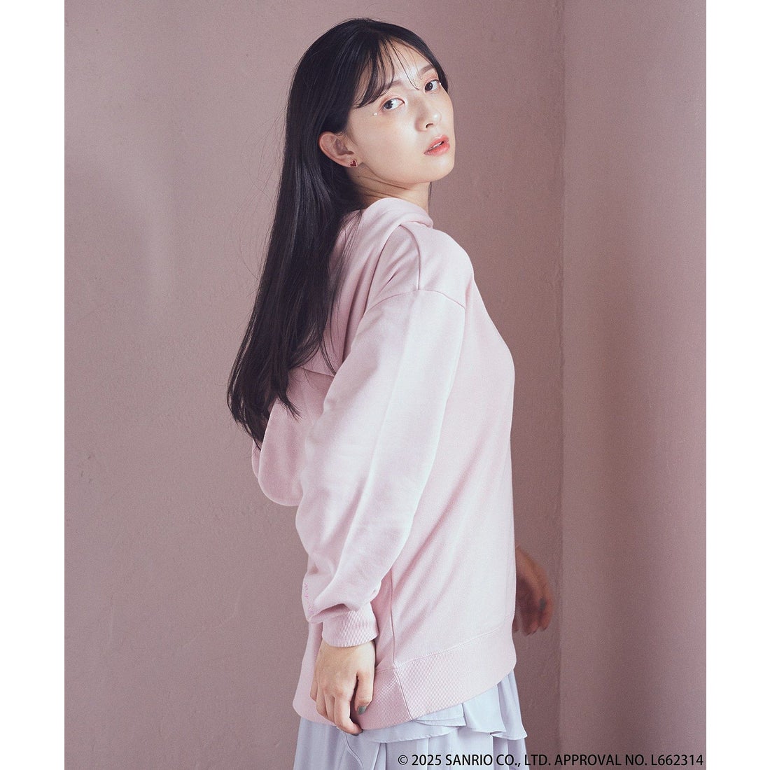 earth music&ecology xOver 三麗鷗 - 庫洛米 耳朵連帽衫