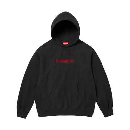 Supreme xOver Swarovski - motion-logo 連帽衣 (黑色)