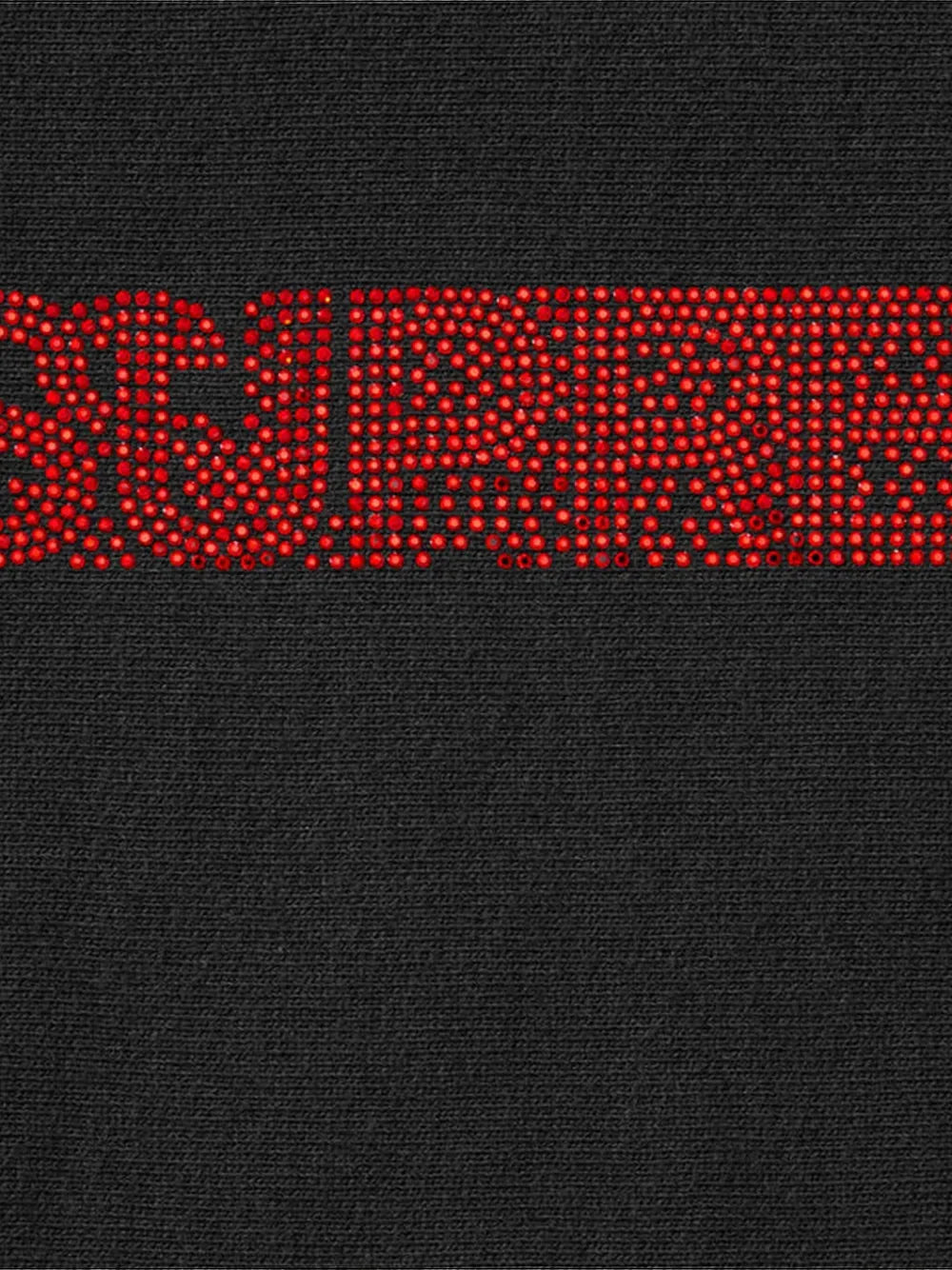 Supreme xOver Swarovski - motion-logo 連帽衣 (黑色)