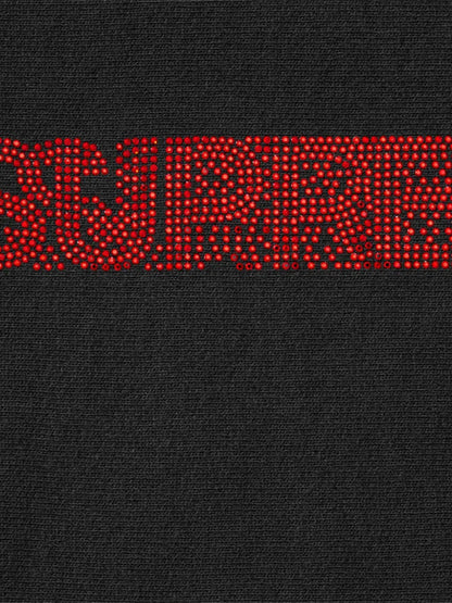 Supreme xOver Swarovski - motion-logo 連帽衣 (黑色)