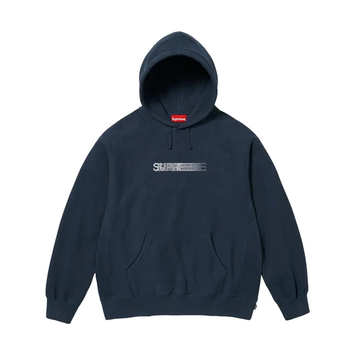 Supreme xOver Swarovski - motion-logo 連帽衣 (藍色)