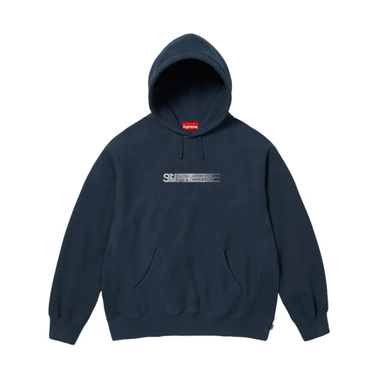 Supreme xOver Swarovski - motion-logo 連帽衣 (藍色)