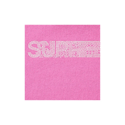 Supreme xOver Swarovski - motion-logo 連帽衣 (粉紅色)