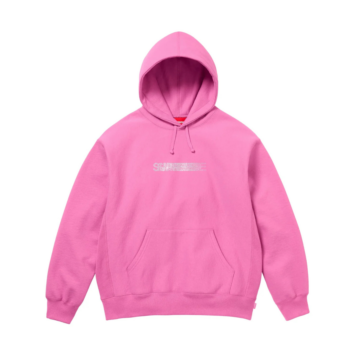 Supreme xOver Swarovski - motion-logo 連帽衣 (粉紅色)