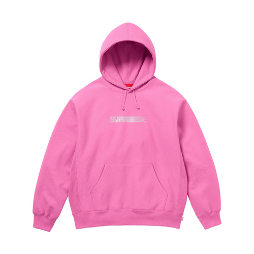 Supreme xOver Swarovski - motion-logo 連帽衣 (粉紅色)