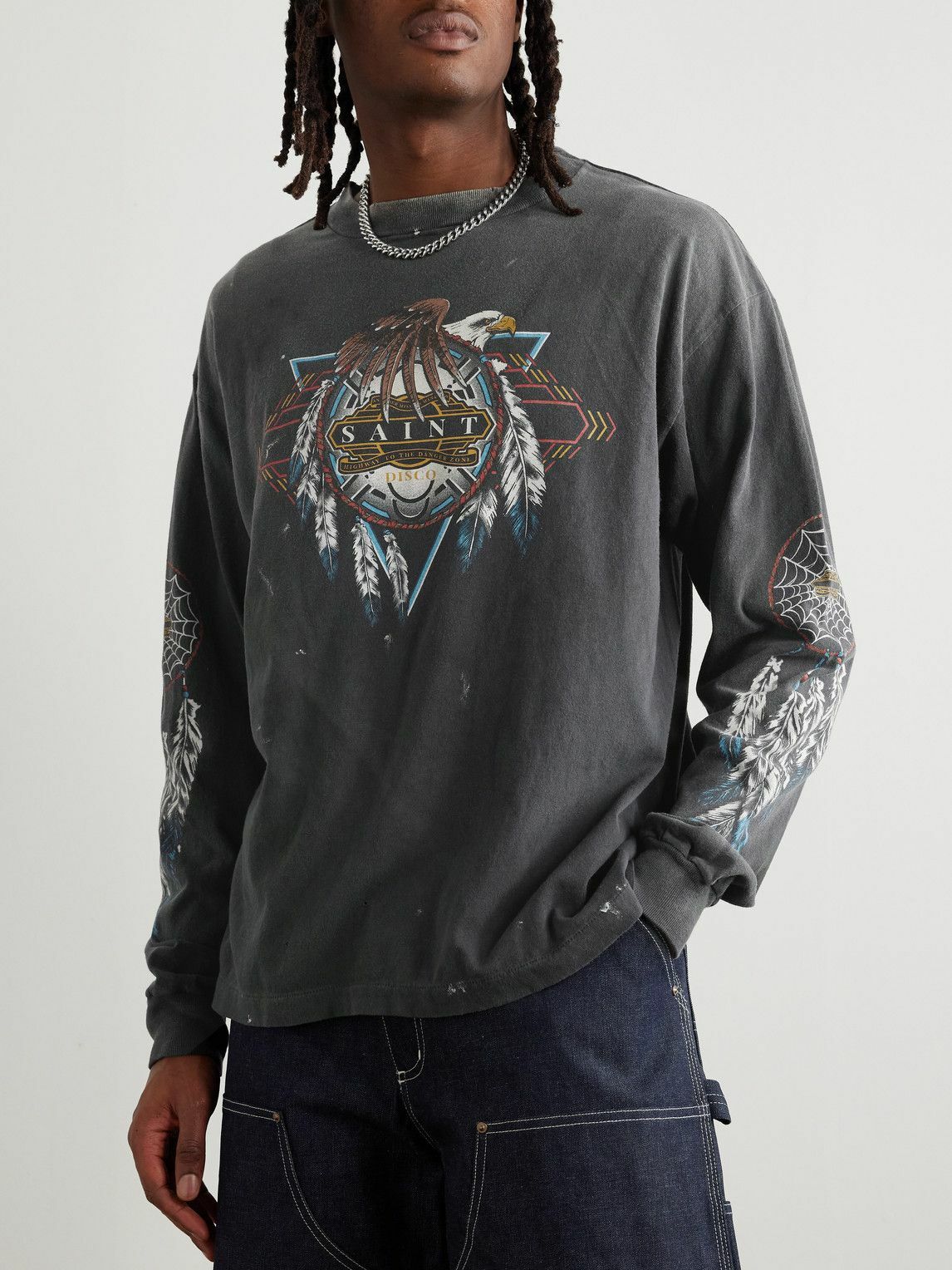 Saint Mxxxxxx xOver TEFLON DISCO - SAINT DISCO ML_LS TEE