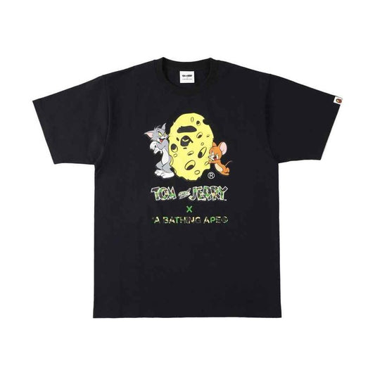 BAPE xOver 湯姆與傑利- 起司APE HEAD Tee (白色)