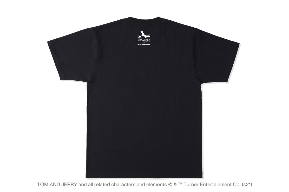 BAPE xOver 湯姆與傑利- 起司APE HEAD Tee (黑色)