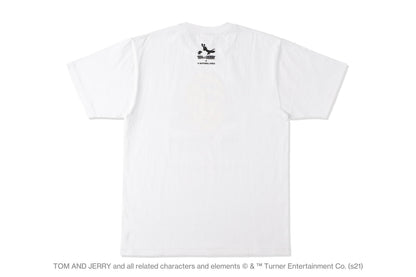 BAPE xOver 湯姆與傑利- 起司APE HEAD Tee (白色)