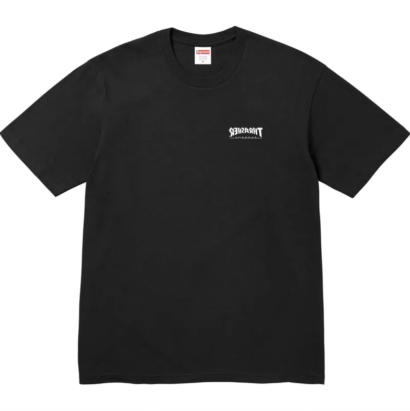 Supreme xOver THRASHER - Cross Tee (黑色)