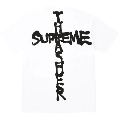 Supreme xOver THRASHER - Cross Tee (白色)