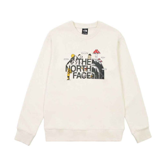 The North Face xOver Uncle Belly - 趣味印花長袖大學T (米白色)