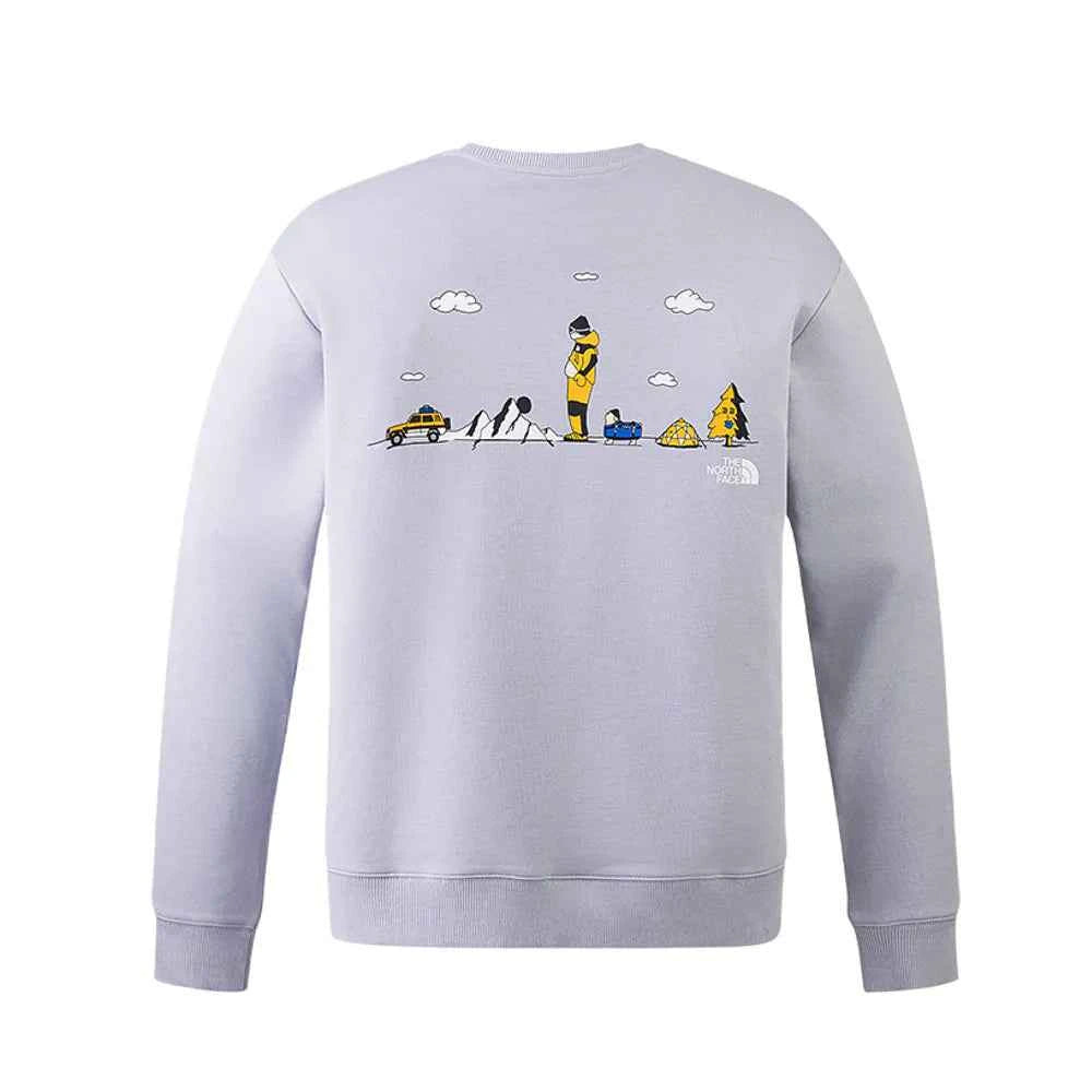 The North Face xOver Uncle Belly - 遠足長袖大學T (藍紫色)