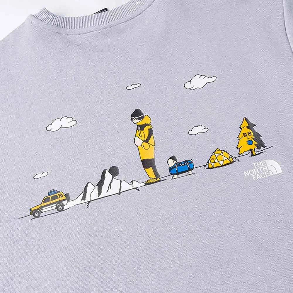 The North Face xOver Uncle Belly - 遠足長袖大學T (藍紫色)