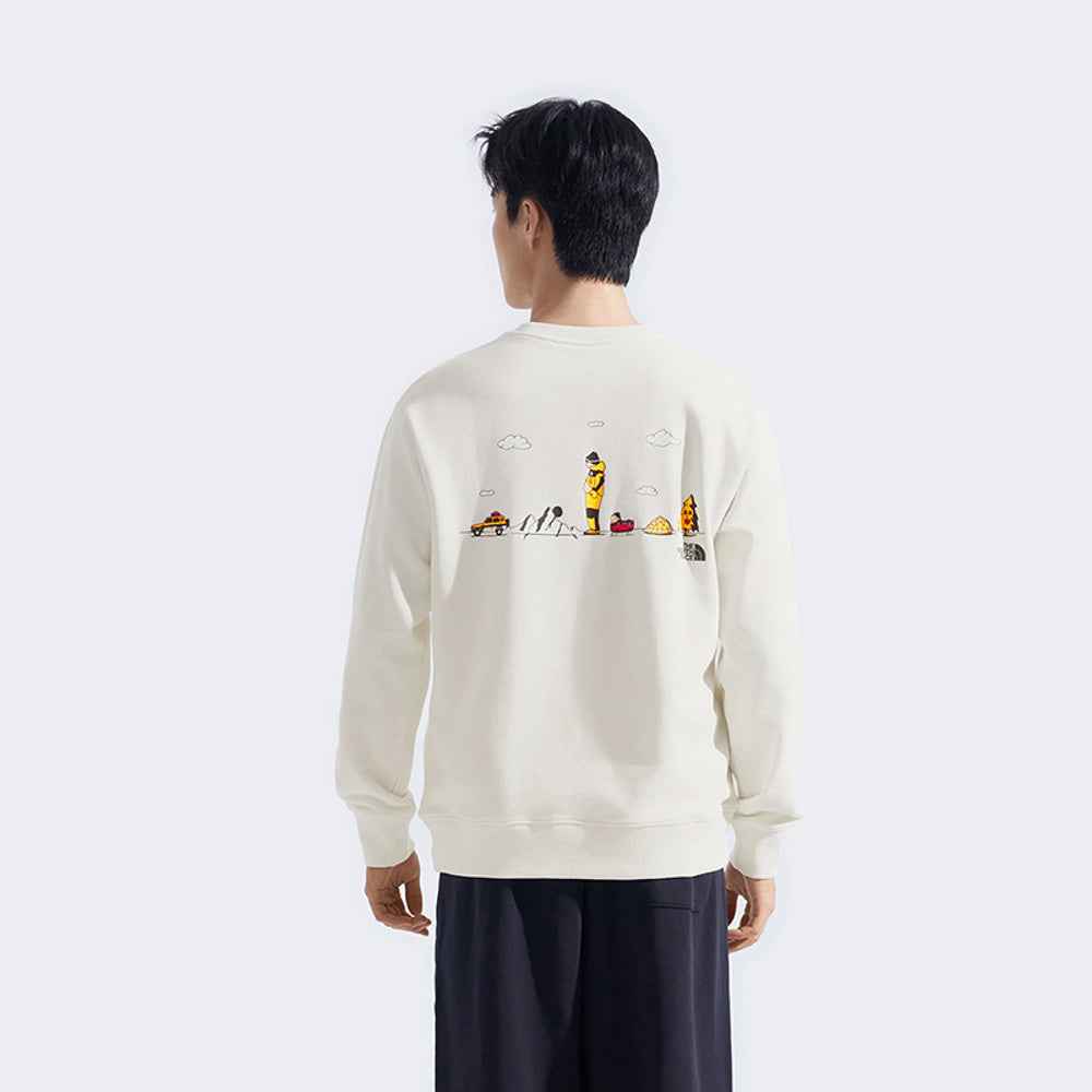 The North Face xOver Uncle Belly - 遠足長袖大學T (米白色)