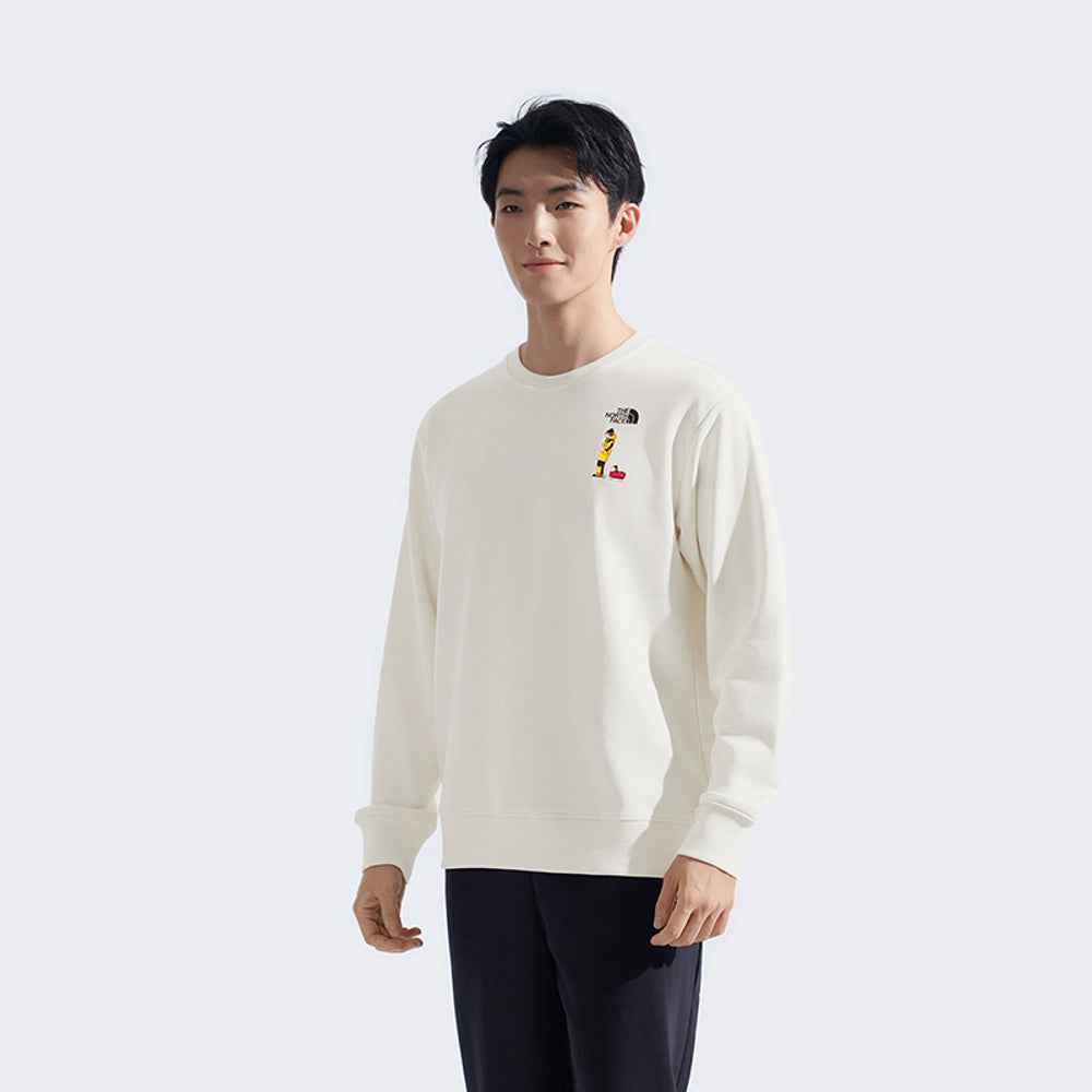 The North Face xOver Uncle Belly - 遠足長袖大學T (米白色)