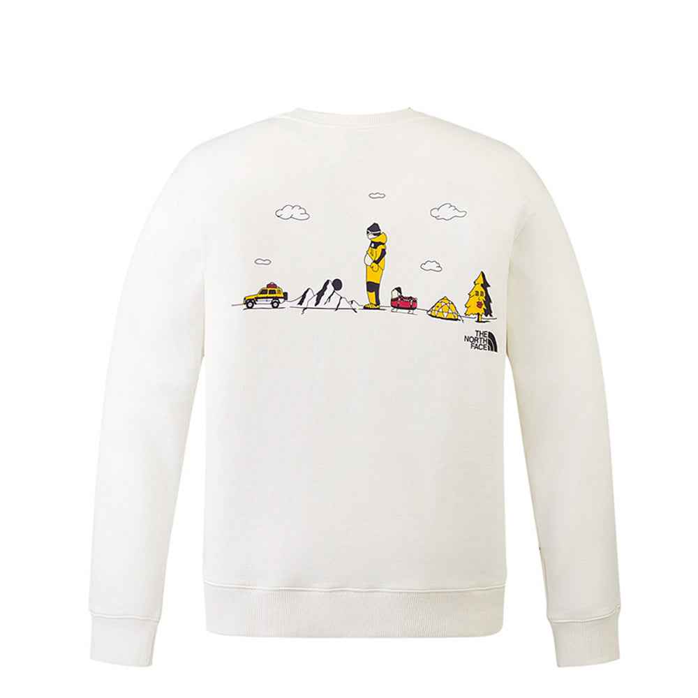 The North Face xOver Uncle Belly - 遠足長袖大學T (米白色)