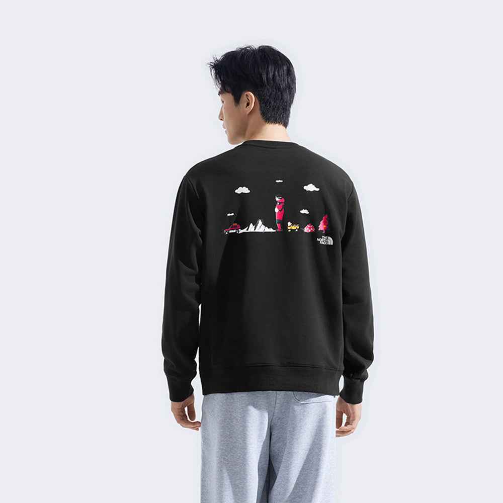 The North Face xOver Uncle Belly - 遠足長袖大學T (黑色)