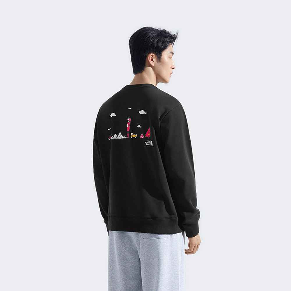 The North Face xOver Uncle Belly - 遠足長袖大學T (黑色)